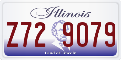 IL license plate Z729079