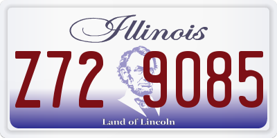IL license plate Z729085