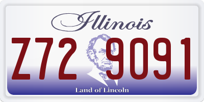 IL license plate Z729091