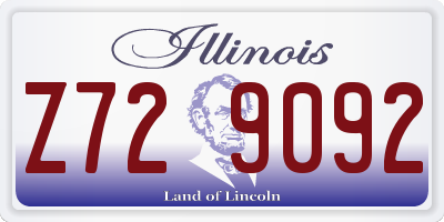 IL license plate Z729092