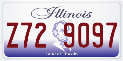 IL license plate Z729097
