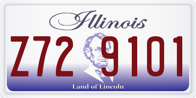 IL license plate Z729101