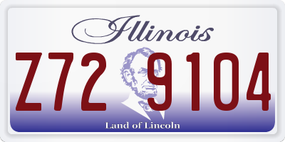 IL license plate Z729104
