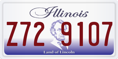 IL license plate Z729107