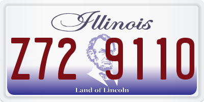 IL license plate Z729110