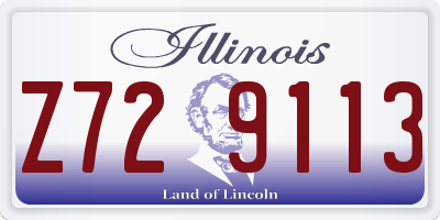 IL license plate Z729113