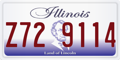 IL license plate Z729114