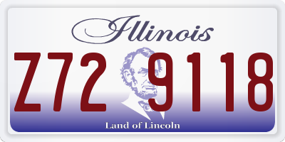 IL license plate Z729118