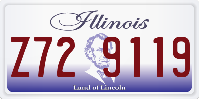 IL license plate Z729119