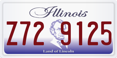 IL license plate Z729125