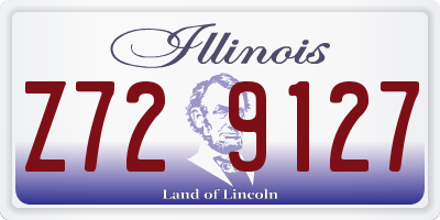 IL license plate Z729127