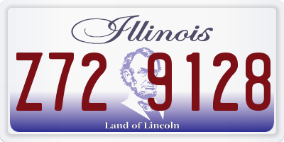 IL license plate Z729128