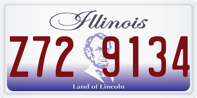 IL license plate Z729134