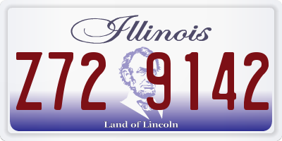 IL license plate Z729142