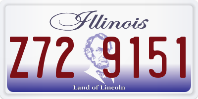 IL license plate Z729151