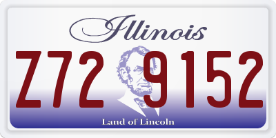IL license plate Z729152