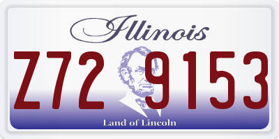 IL license plate Z729153