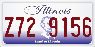 IL license plate Z729156
