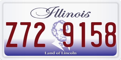 IL license plate Z729158