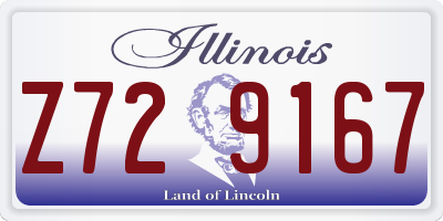 IL license plate Z729167