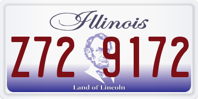 IL license plate Z729172