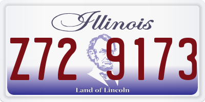IL license plate Z729173