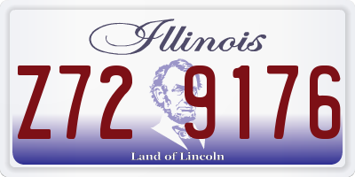 IL license plate Z729176