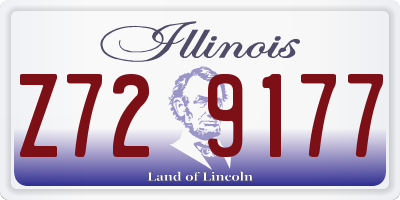 IL license plate Z729177
