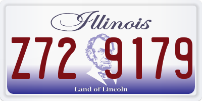 IL license plate Z729179