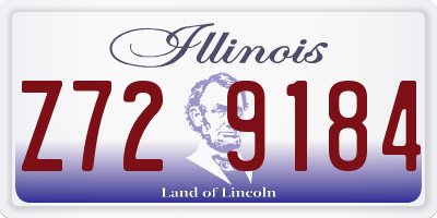 IL license plate Z729184