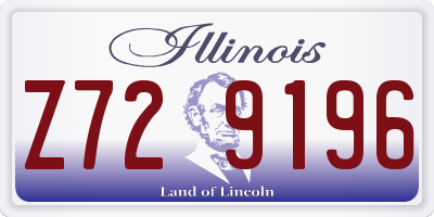 IL license plate Z729196