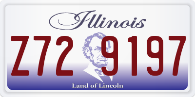 IL license plate Z729197