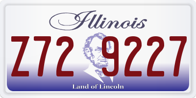 IL license plate Z729227