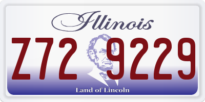 IL license plate Z729229