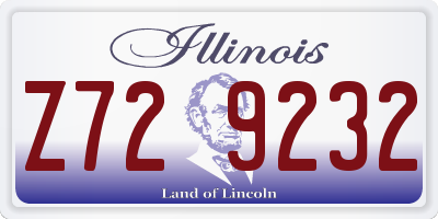 IL license plate Z729232