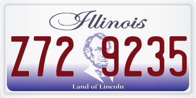 IL license plate Z729235