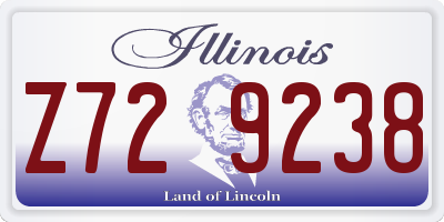 IL license plate Z729238