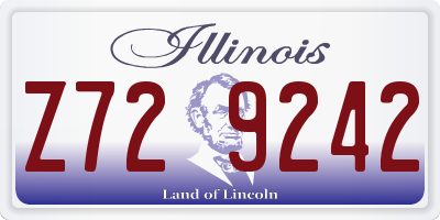 IL license plate Z729242