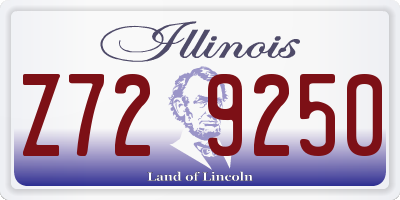 IL license plate Z729250