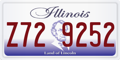 IL license plate Z729252