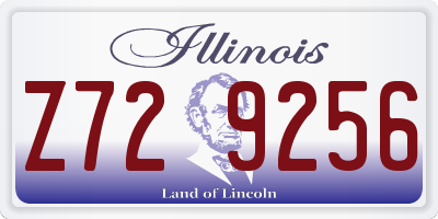 IL license plate Z729256