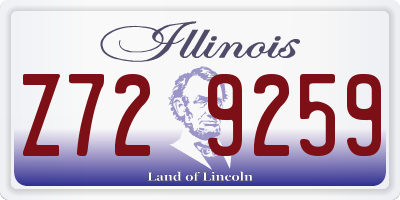 IL license plate Z729259