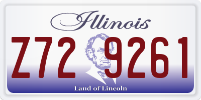 IL license plate Z729261