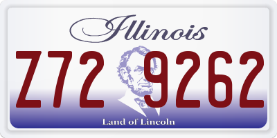 IL license plate Z729262