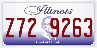 IL license plate Z729263