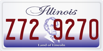 IL license plate Z729270