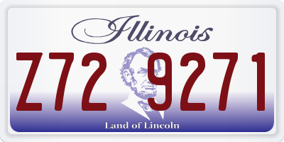 IL license plate Z729271