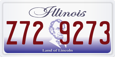 IL license plate Z729273