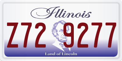 IL license plate Z729277