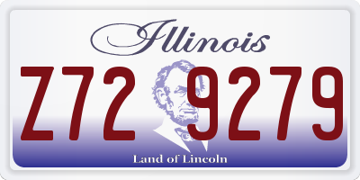 IL license plate Z729279